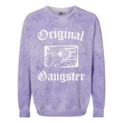 Original Gangster Old School Hip Hop Rap Music Colorblast Crewneck Sweatshirt