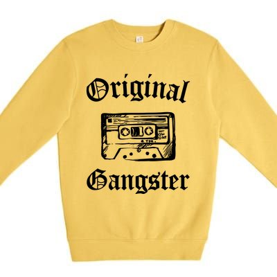 Original Gangster Old School Hip Hop Rap Music Premium Crewneck Sweatshirt