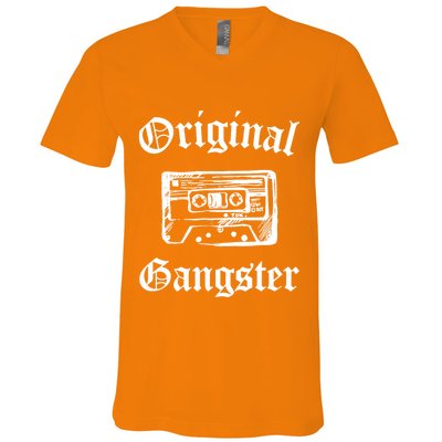 Original Gangster Old School Hip Hop Rap Music V-Neck T-Shirt