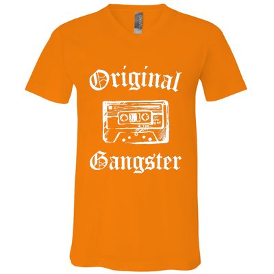 Original Gangster Old School Hip Hop Rap Music V-Neck T-Shirt