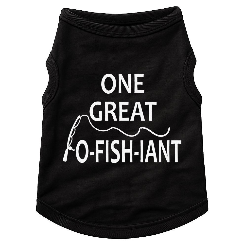 One Great OFishiant Fishing Wedding Officiant Pastor Gift Premium Doggie Tank
