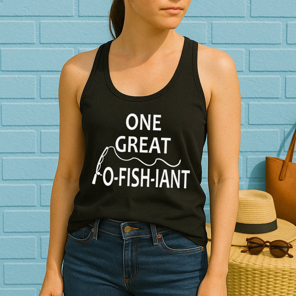 One Great OFishiant Fishing Wedding Officiant Pastor Gift Premium Womens Tank Top