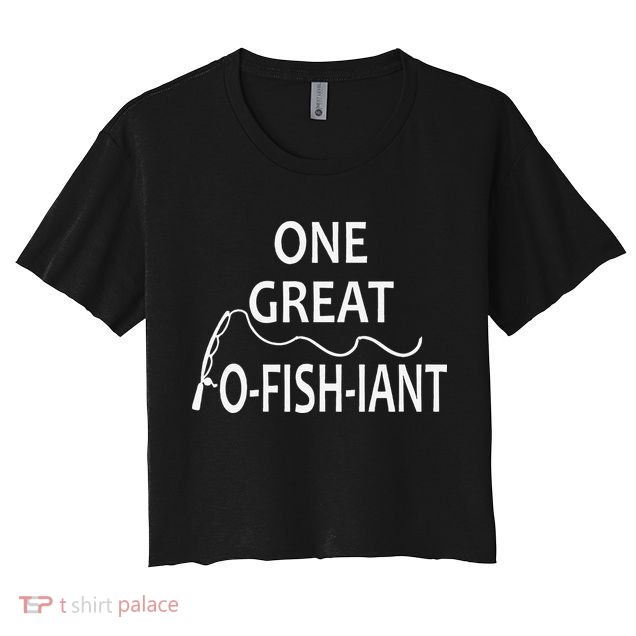 One Great OFishiant Fishing Wedding Officiant Pastor Gift Premium Crop Top