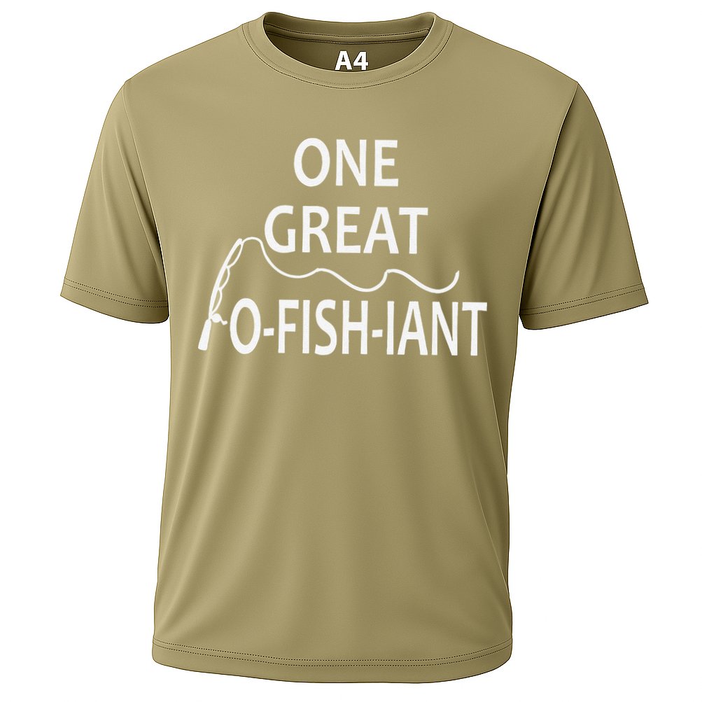 One Great OFishiant Fishing Wedding Officiant Pastor Gift Premium Cooling Performance Crew T-Shirt
