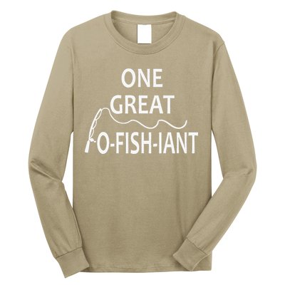 One Great OFishiant Fishing Wedding Officiant Pastor Gift Premium Long Sleeve Shirt