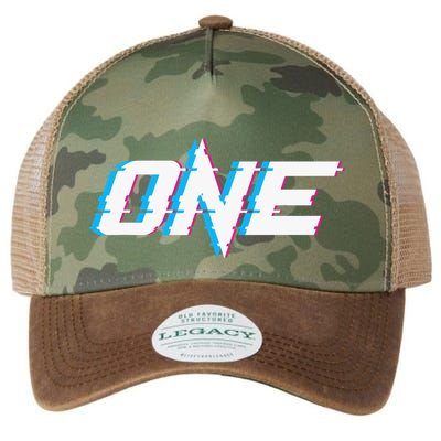 One Glitched Legacy Tie Dye Trucker Hat