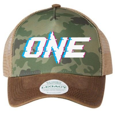 One Glitched Legacy Tie Dye Trucker Hat