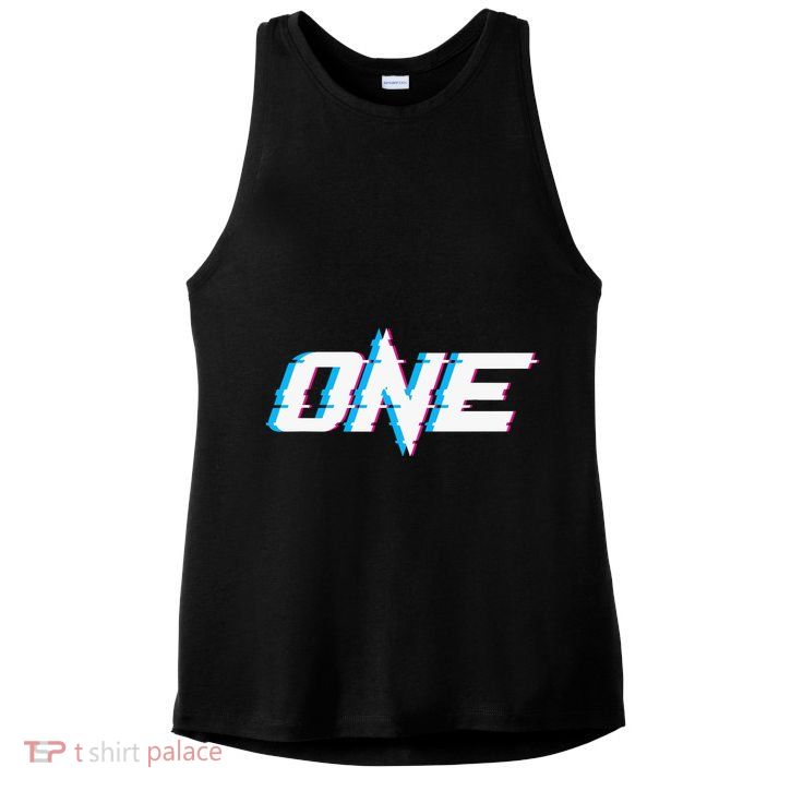 One Glitched Ladies PosiCharge Tri-Blend Wicking Tank