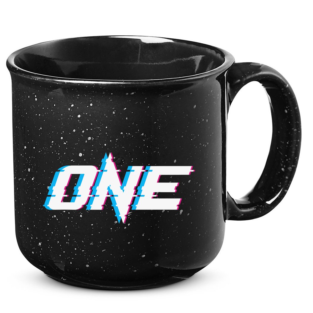 One Glitched 15oz Campfire Ceramic Mug