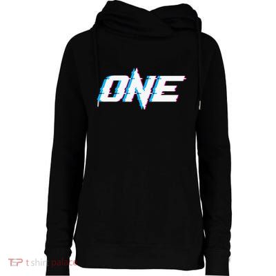 One Glitched Womens Funnel Neck Pullover Hood