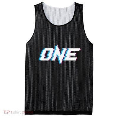 One Glitched Mesh Reversible Basketball Jersey Tank