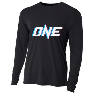 One Glitched Cooling Performance Long Sleeve Crew