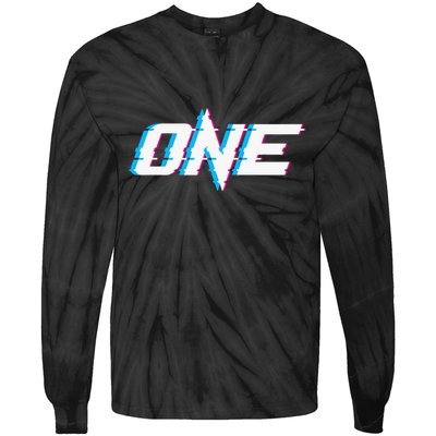 One Glitched Tie-Dye Long Sleeve Shirt