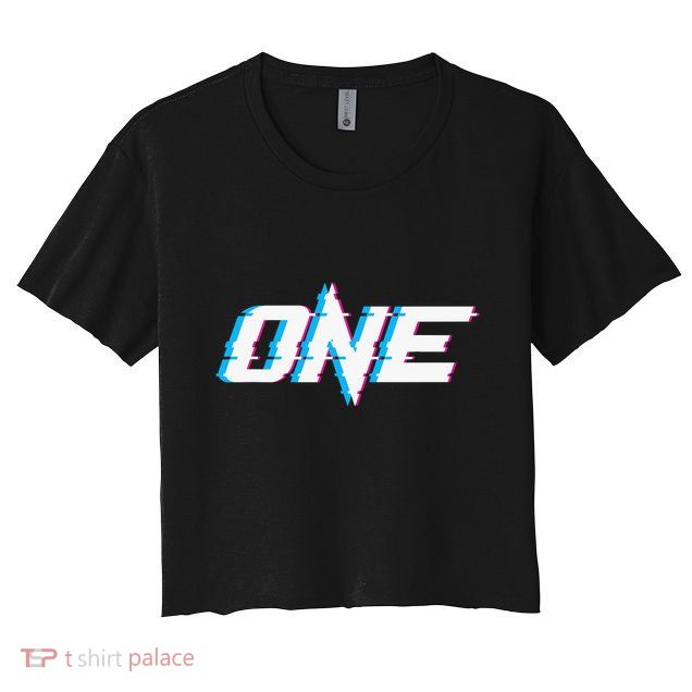 One Glitched Crop Top