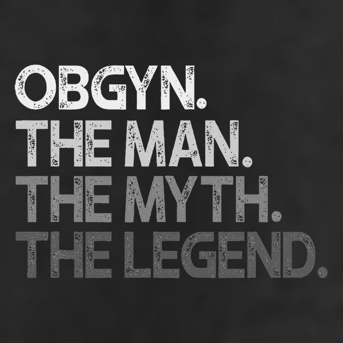 Obgyn Gynecologist Ob Gyn Man The Myth Legend Gift 7 Panel Mesh Trucker Snapback Hat