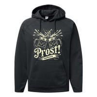 Oktoberfest Germany Prost Beer Octoberfest Performance Fleece Hoodie