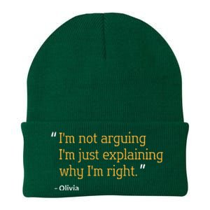 Olivia Gift Quote Personalized Funny Birthday Name Idea Knit Cap Winter Beanie