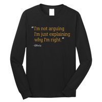 Olivia Gift Quote Personalized Funny Birthday Name Idea Long Sleeve Shirt