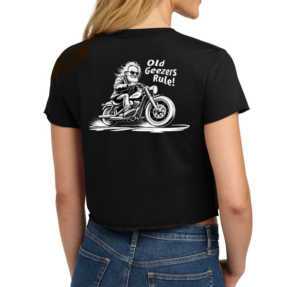 Old Geezers Rule! Crop Top