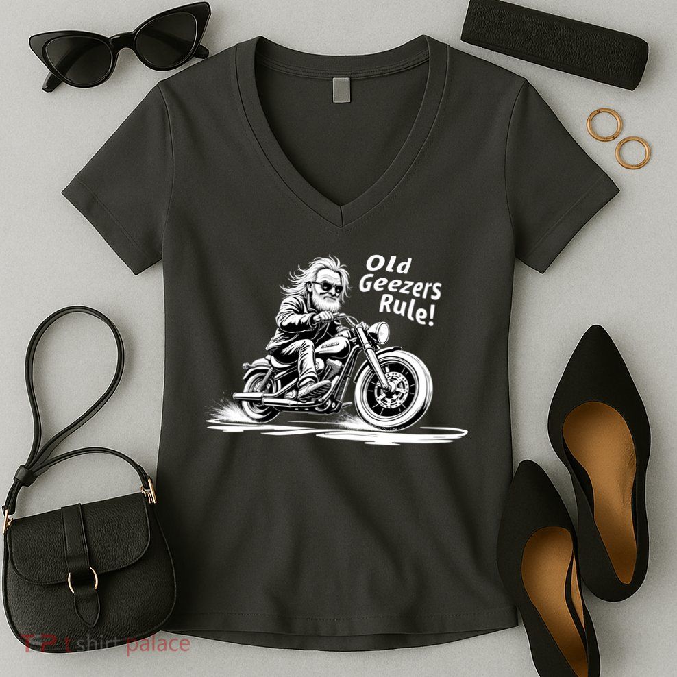 Old Geezers Rule! Women's V-Neck T-Shirt