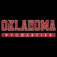Oklahoma Gymnastics Red Vintage Text Backpack