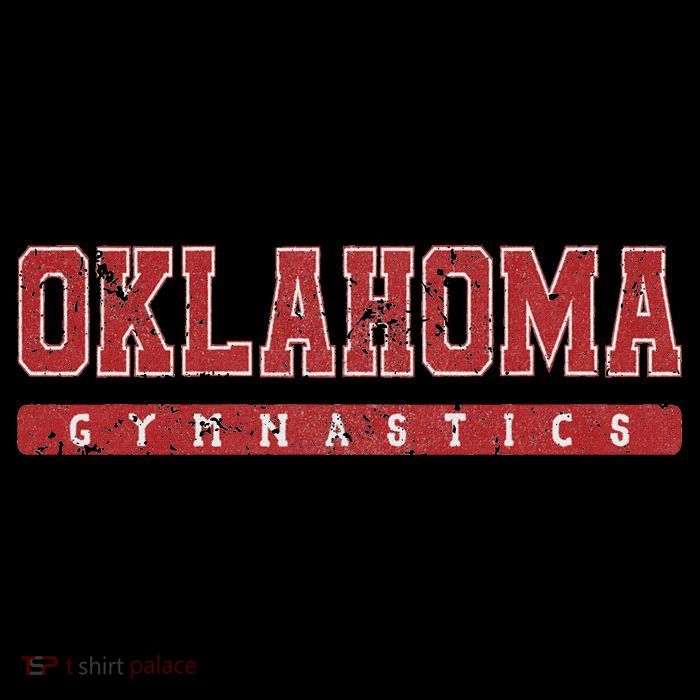 Oklahoma Gymnastics Red Vintage Text Visor