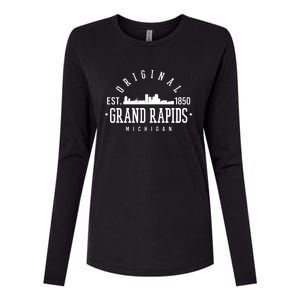 Original Grand Rapids Michigan Womens Cotton Relaxed Long Sleeve T-Shirt