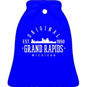 Original Grand Rapids Michigan Ceramic Bell Ornament