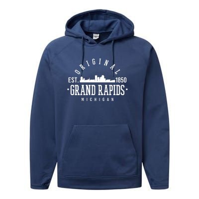 Original Grand Rapids Michigan Performance Fleece Hoodie