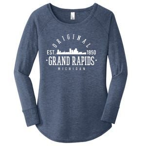 Original Grand Rapids Michigan Women's Perfect Tri Tunic Long Sleeve Shirt