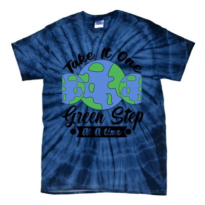 One Green Step At A Time Tie-Dye T-Shirt