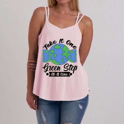 One Green Step At A Time Women's Strappy Tank