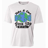 One Green Step At A Time Cooling Performance Crew T-Shirt