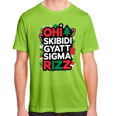 Ohio Gyatt Sigma Rizz Gen Alpha Xmas Christmas Party Adult ChromaSoft Performance T-Shirt