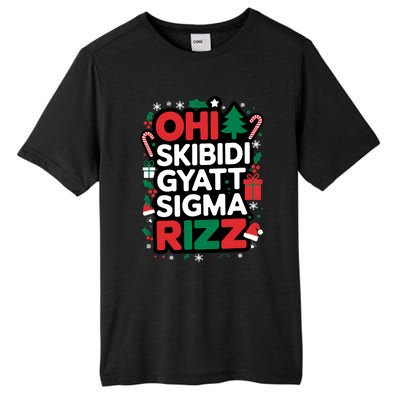 Ohio Gyatt Sigma Rizz Gen Alpha Xmas Christmas Party Tall Fusion ChromaSoft Performance T-Shirt