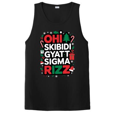 Ohio Gyatt Sigma Rizz Gen Alpha Xmas Christmas Party PosiCharge Competitor Tank