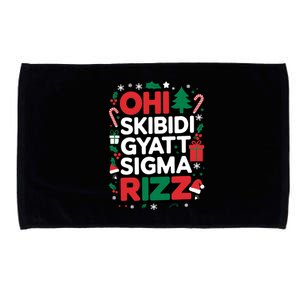 Ohio Gyatt Sigma Rizz Gen Alpha Xmas Christmas Party Microfiber Hand Towel