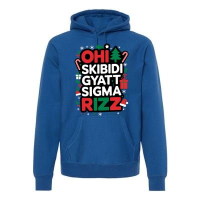 Ohio Gyatt Sigma Rizz Gen Alpha Xmas Christmas Party Premium Hoodie