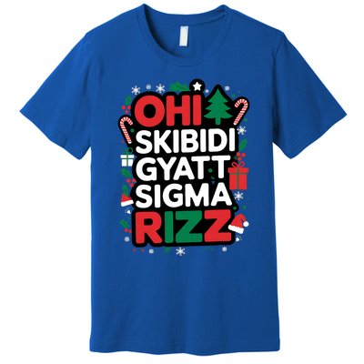 Ohio Gyatt Sigma Rizz Gen Alpha Xmas Christmas Party Premium T-Shirt