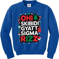 Ohio Gyatt Sigma Rizz Gen Alpha Xmas Christmas Party Kids Sweatshirt