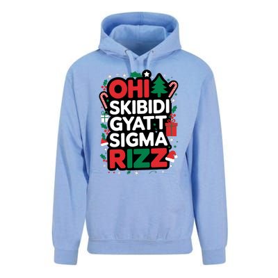 Ohio Gyatt Sigma Rizz Gen Alpha Xmas Christmas Party Unisex Surf Hoodie