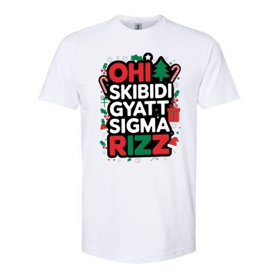 Ohio Gyatt Sigma Rizz Gen Alpha Xmas Christmas Party Softstyle CVC T-Shirt