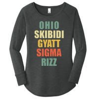 Ohio Gyatt Sigma Rizz Women's Perfect Tri Tunic Long Sleeve Shirt