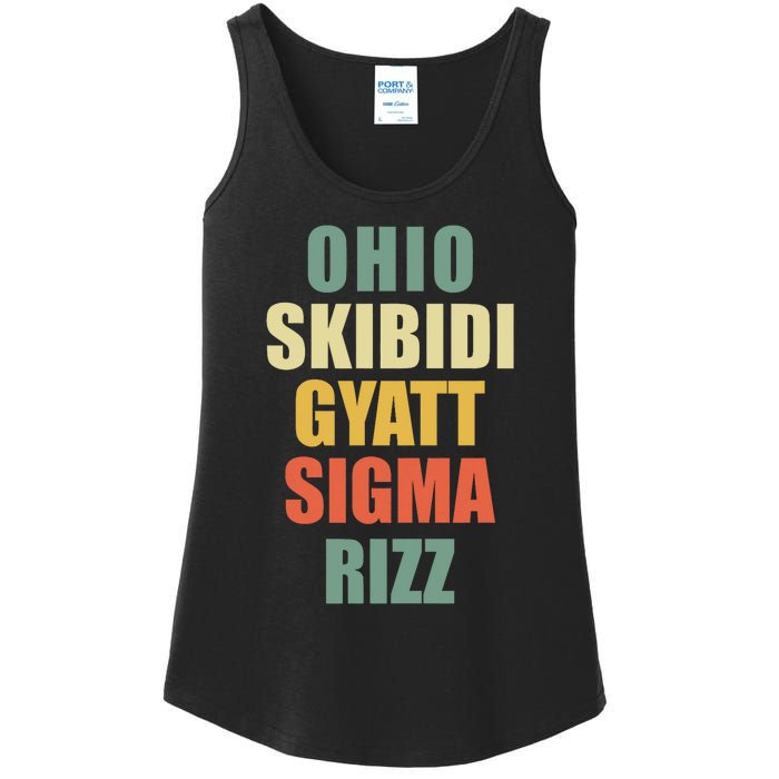 Ohio Gyatt Sigma Rizz Ladies Essential Tank