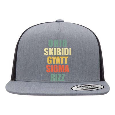 Ohio Gyatt Sigma Rizz Flat Bill Trucker Hat