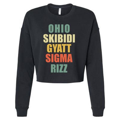 Ohio Gyatt Sigma Rizz Cropped Pullover Crew