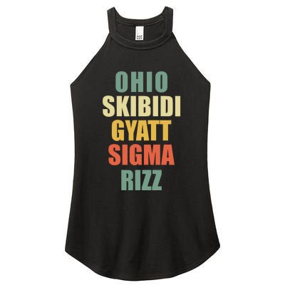 Ohio Gyatt Sigma Rizz Women's Perfect Tri Rocker Tank