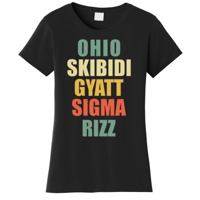 Ohio Gyatt Sigma Rizz Women's T-Shirt