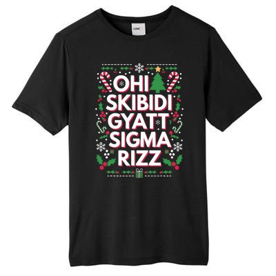 Ohio Gyatt Sigma Rizz Gen Alpha Xmas Christmas Party Tall Fusion ChromaSoft Performance T-Shirt