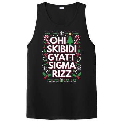 Ohio Gyatt Sigma Rizz Gen Alpha Xmas Christmas Party PosiCharge Competitor Tank